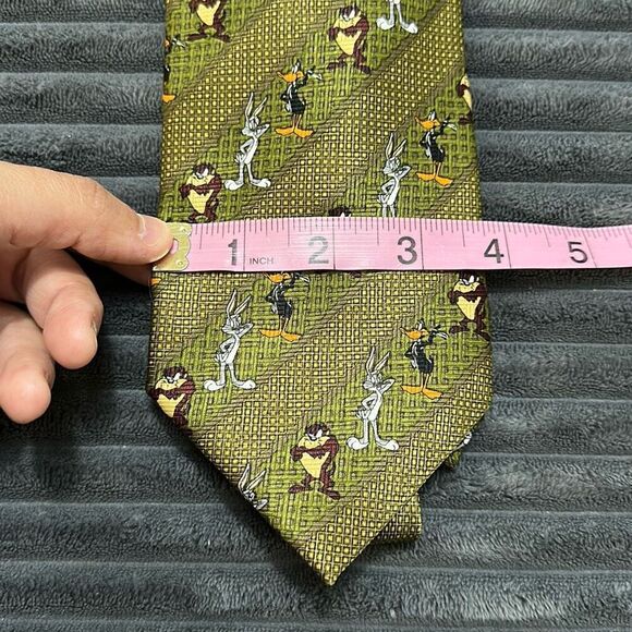 Vintage Looney Tunes Bugs Bunny Daffy Duck Tasmanian Devil Tie Men’s - Picture 3 of 7